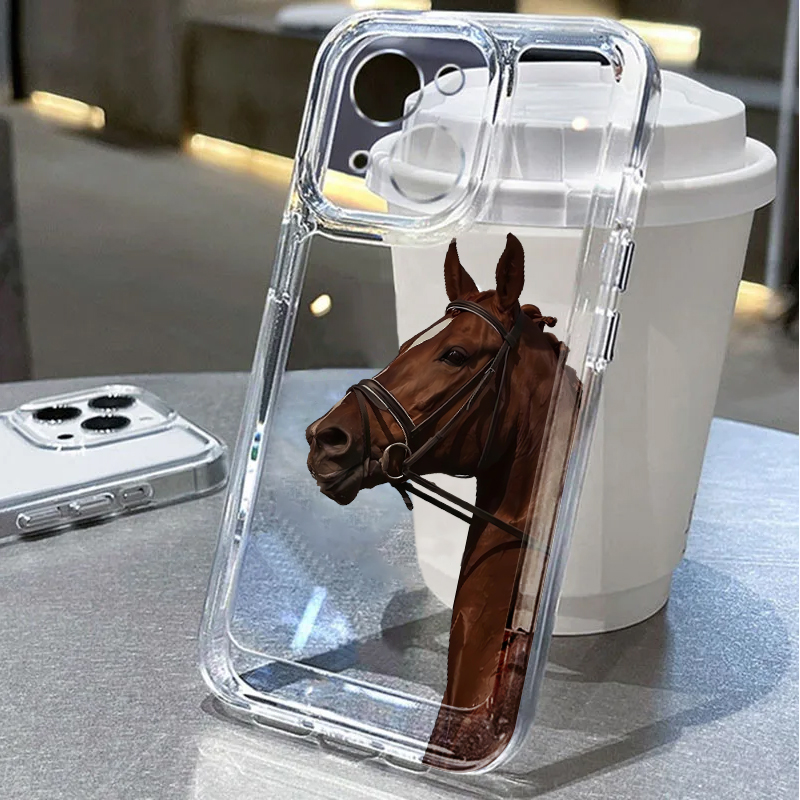 Apple Iphone 15 - Tierisches Pferde-Soft-Handyhülle für iPhone 17 Pro