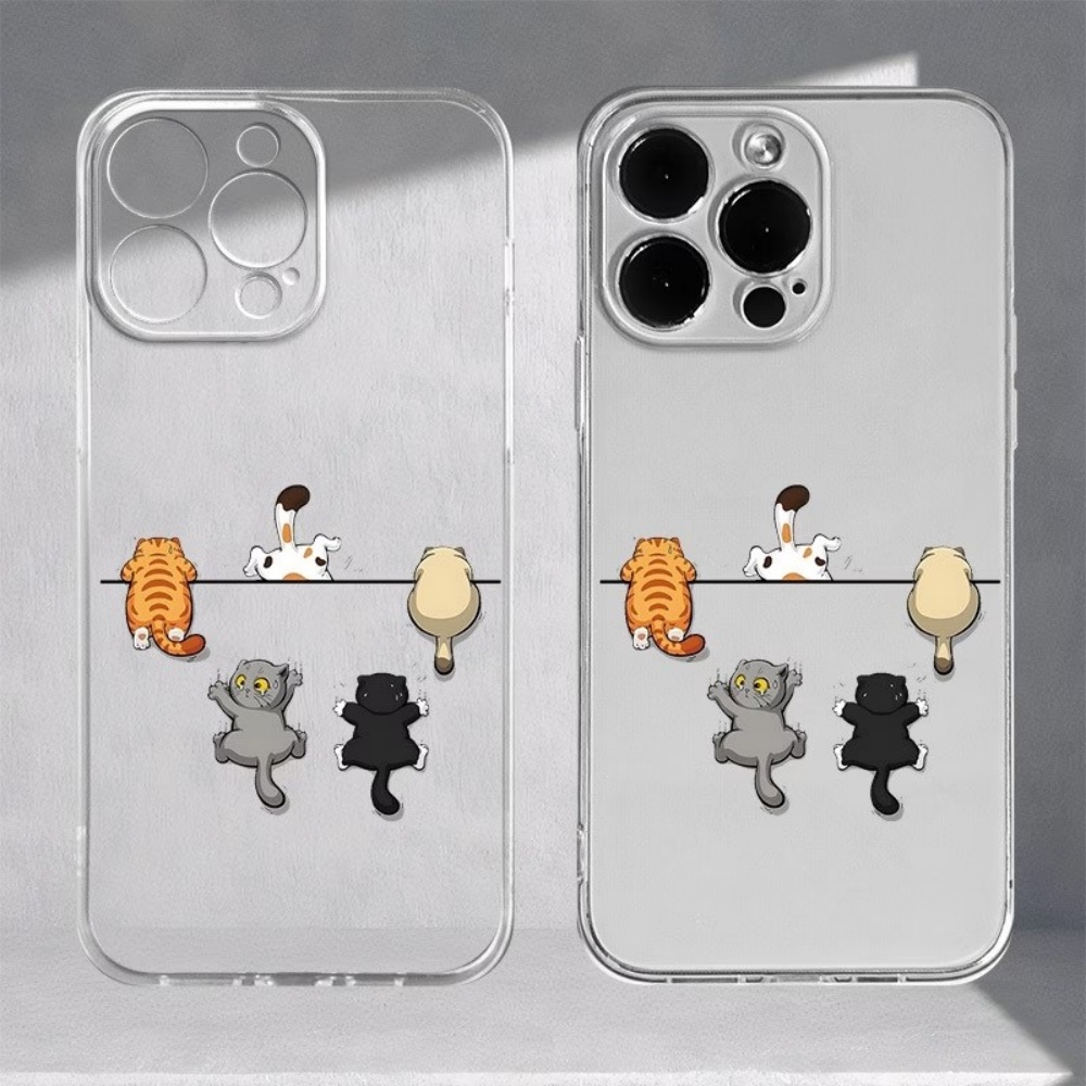 Apple Iphone 16 - Süße Katzenmuster-Handyhülle für iPhone 11 12