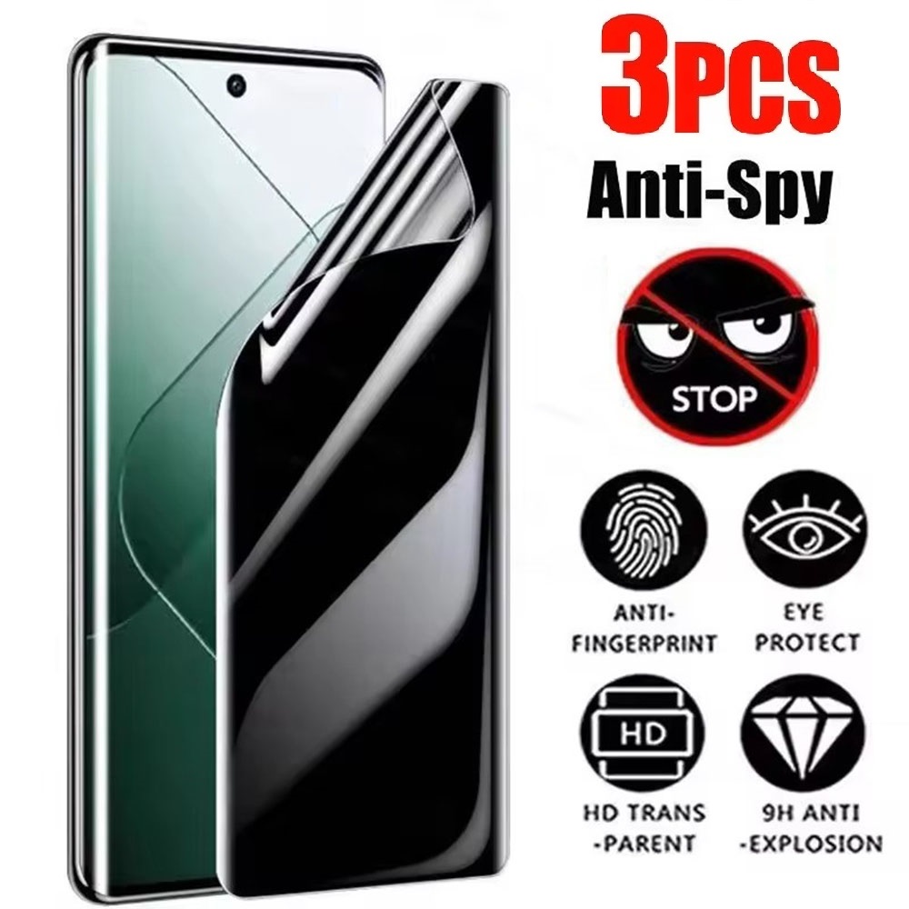 Oppo Reno 12 - 3 Stück Datenschutz-Hydrogel-Folie für OPPO Reno