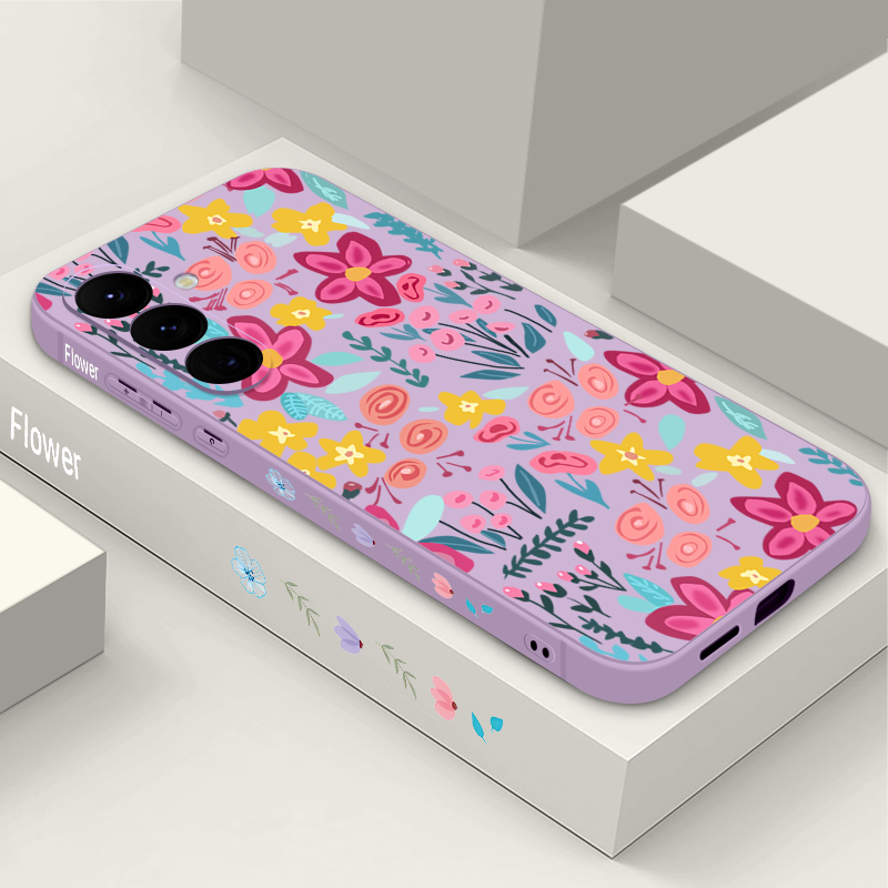 Samsung Galaxy A55 - Blumenmuster Handyhülle für Samsung Galaxy A57