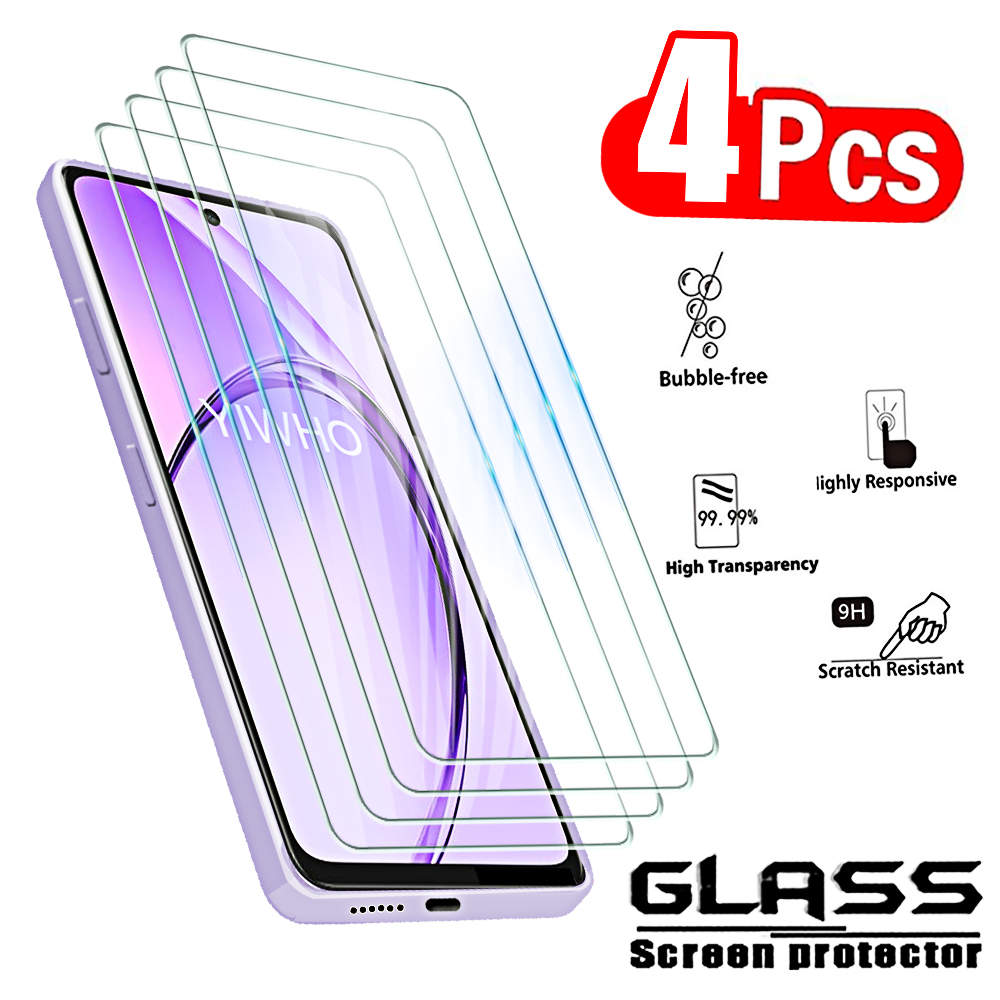 Oppo A78 - 4 Stück gehärtetes Glas für Oppo