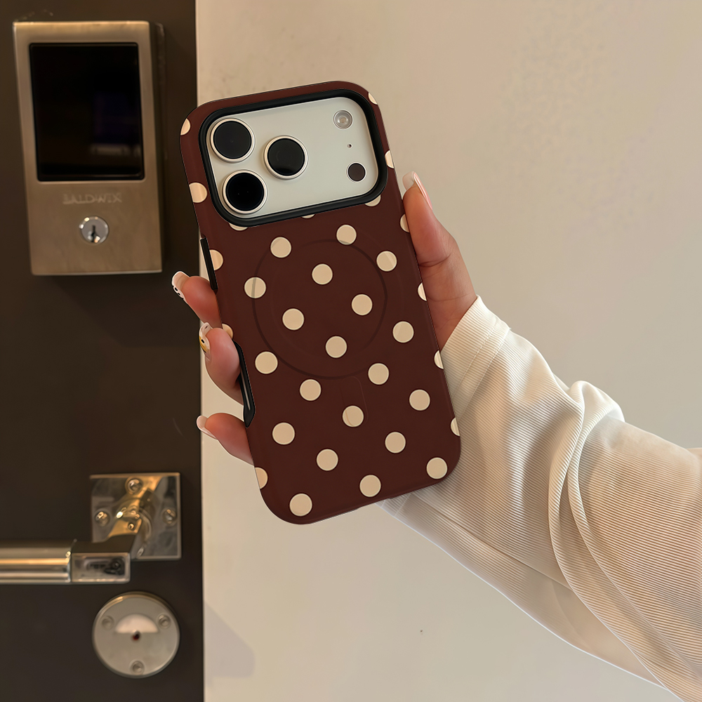 Braun-beige gepunktete Handyhü – Apple Iphone 15 Bewertung und Preis