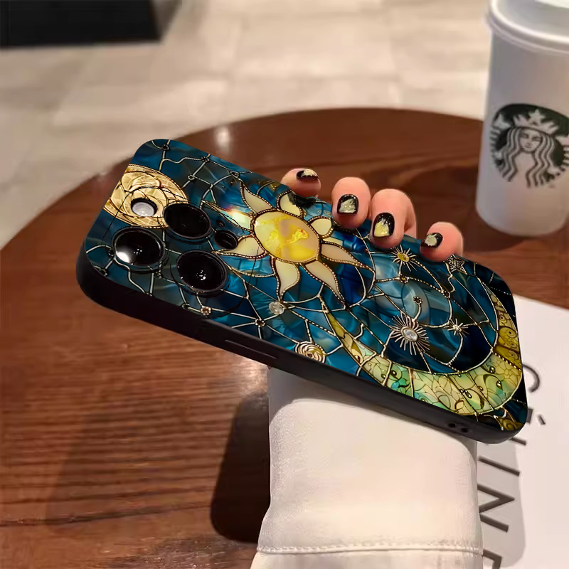 Ästhetische Sonne-Mond-Print H – Samsung Galaxy S25 Bewertung und Preis