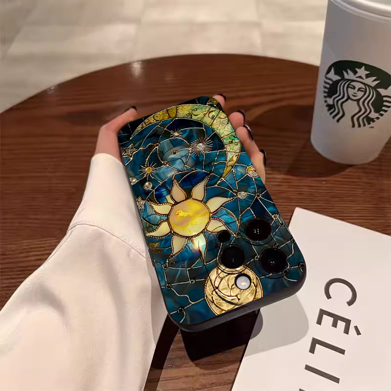 Ästhetische Sonne-Mond-Print H – Samsung Galaxy S25 Bewertung und Preis