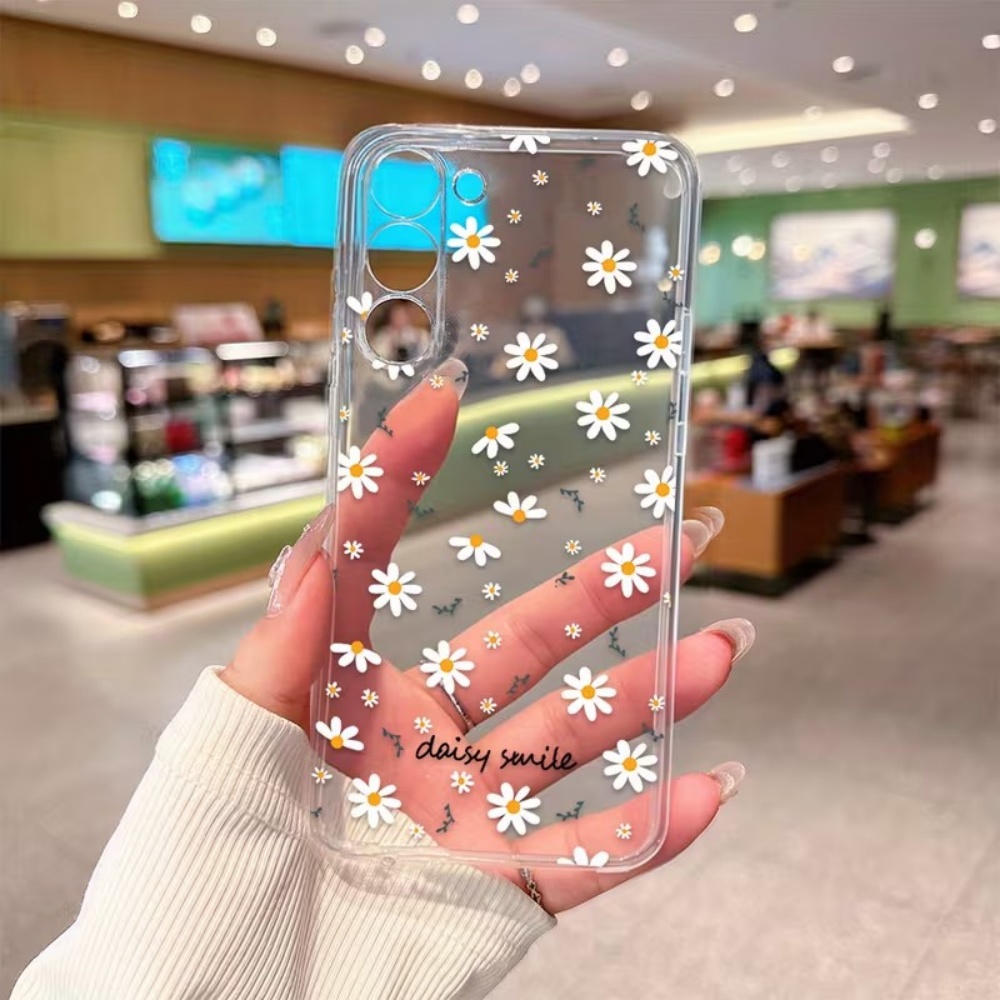 Gelb-weiße Gänseblümchen-Handy – Samsung Galaxy A55 Bewertung und Preis