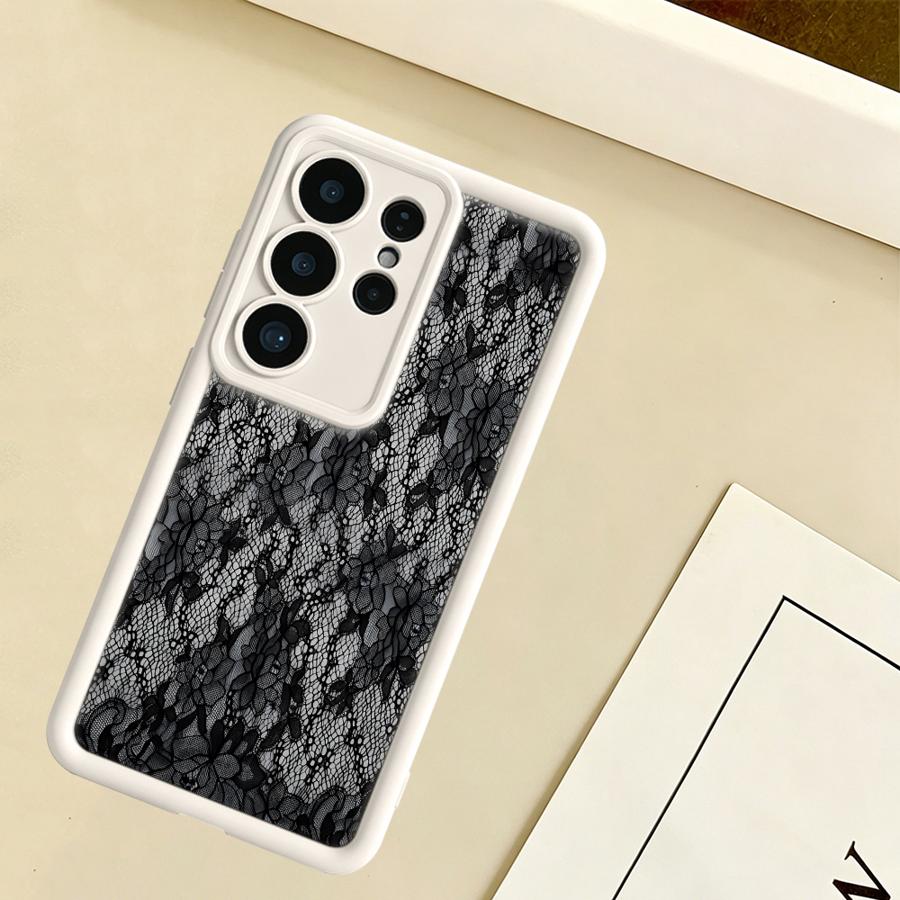 Kreative Spitzenmuster-Handyhü – Samsung Galaxy S25 Bewertung und Preis